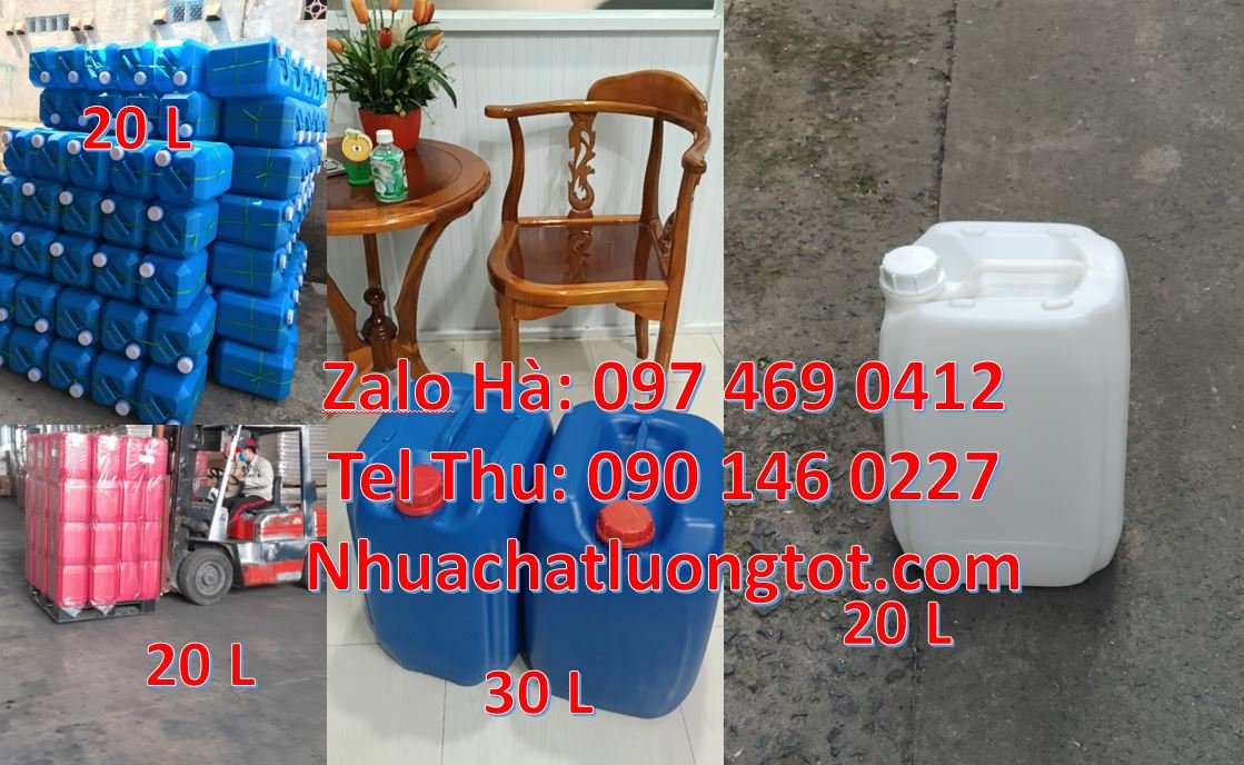 Bán can nhựa lớn có nắp thoát khí, can nhựa 30l đựng thực phẩm giá rẻ