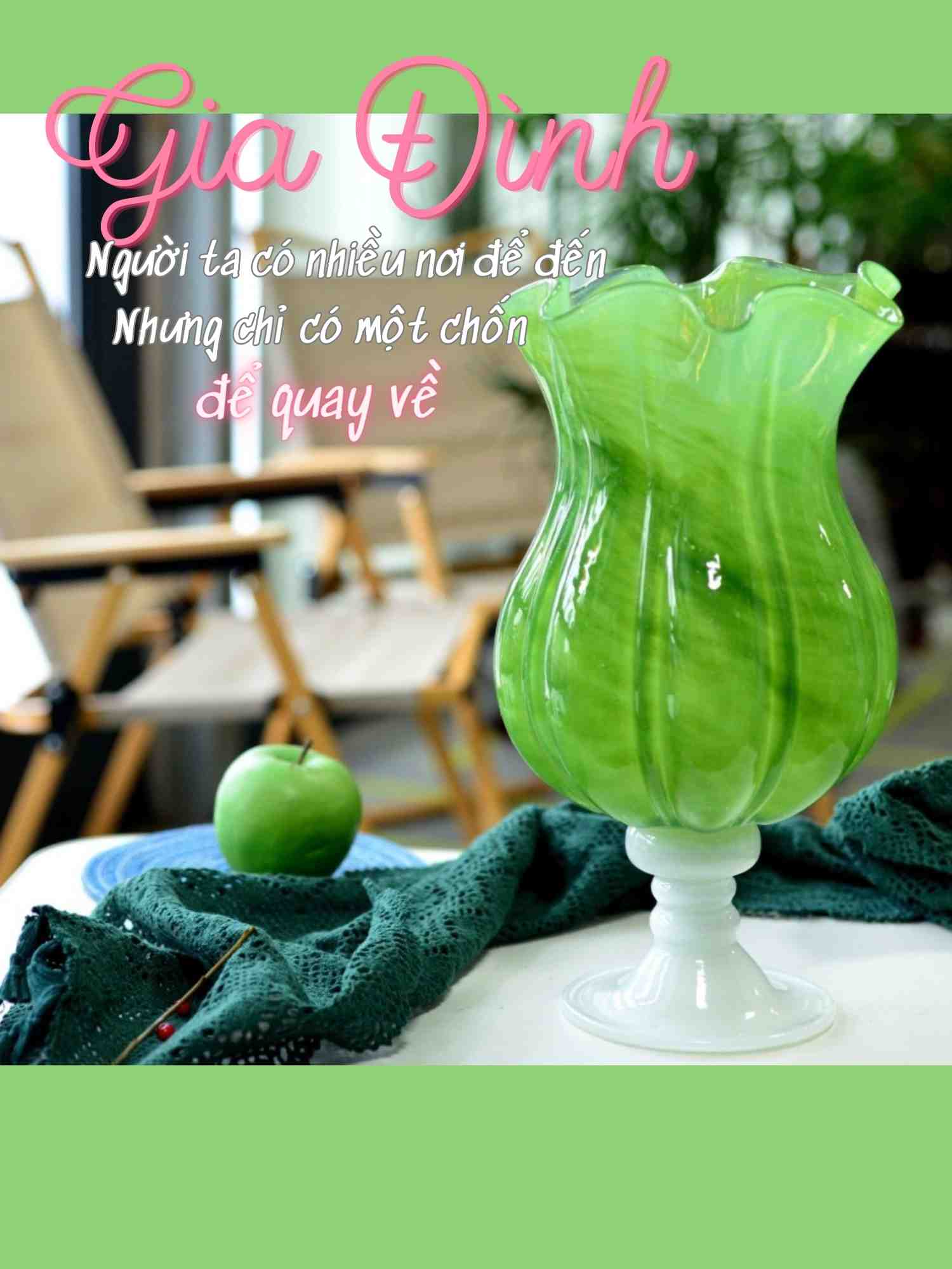 Decor phong thuỷ- Bình cắm hoa bắp cải - thu hút tài lộc