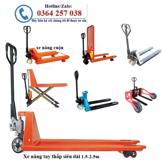 Xe nâng tay: xe nâng tay thấp, xe nâng tay cao nhập khẩu giá rẻ