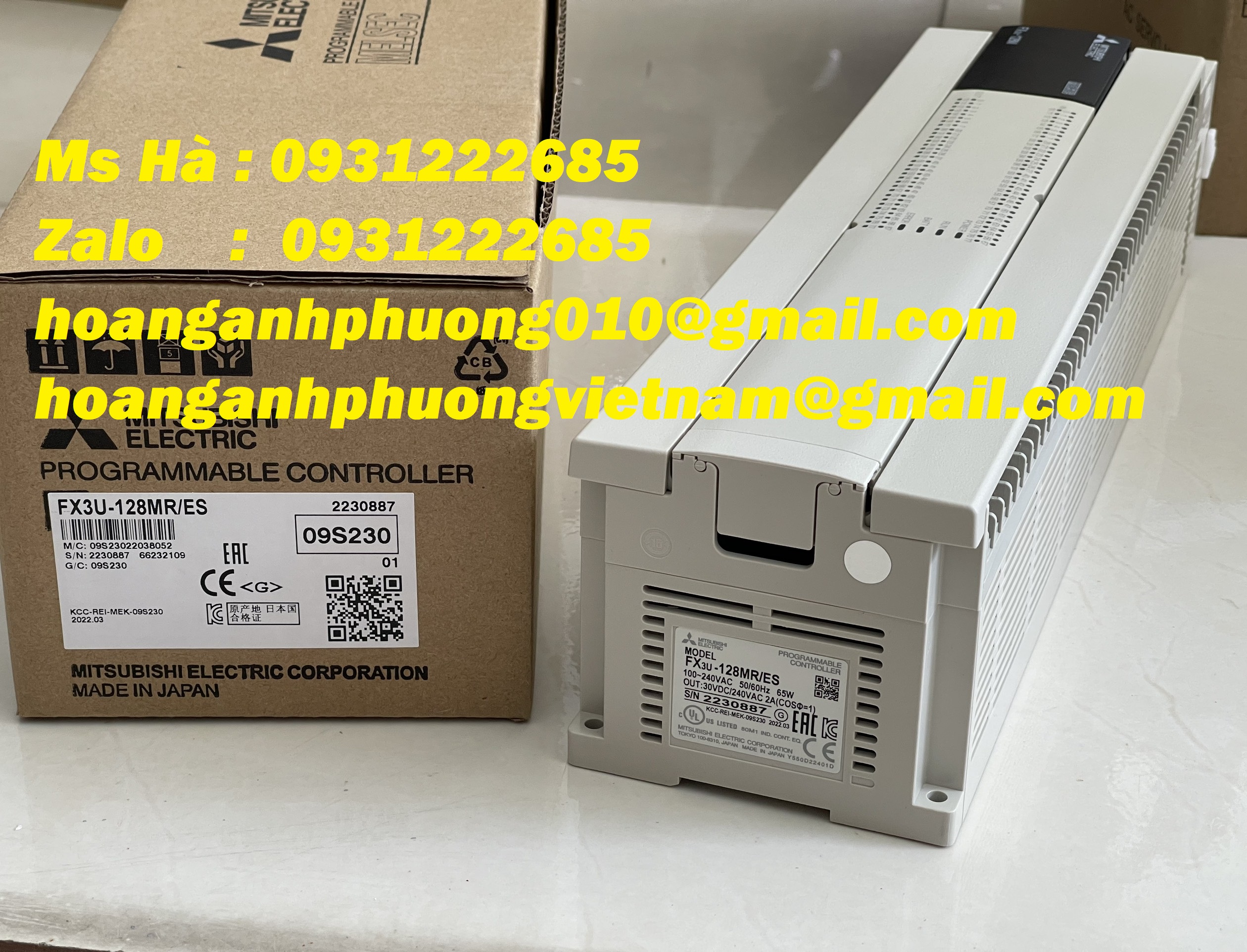 Dòng lập trình PLC mitsubishi giá tốt FX3U-128MR/ES mới 100%