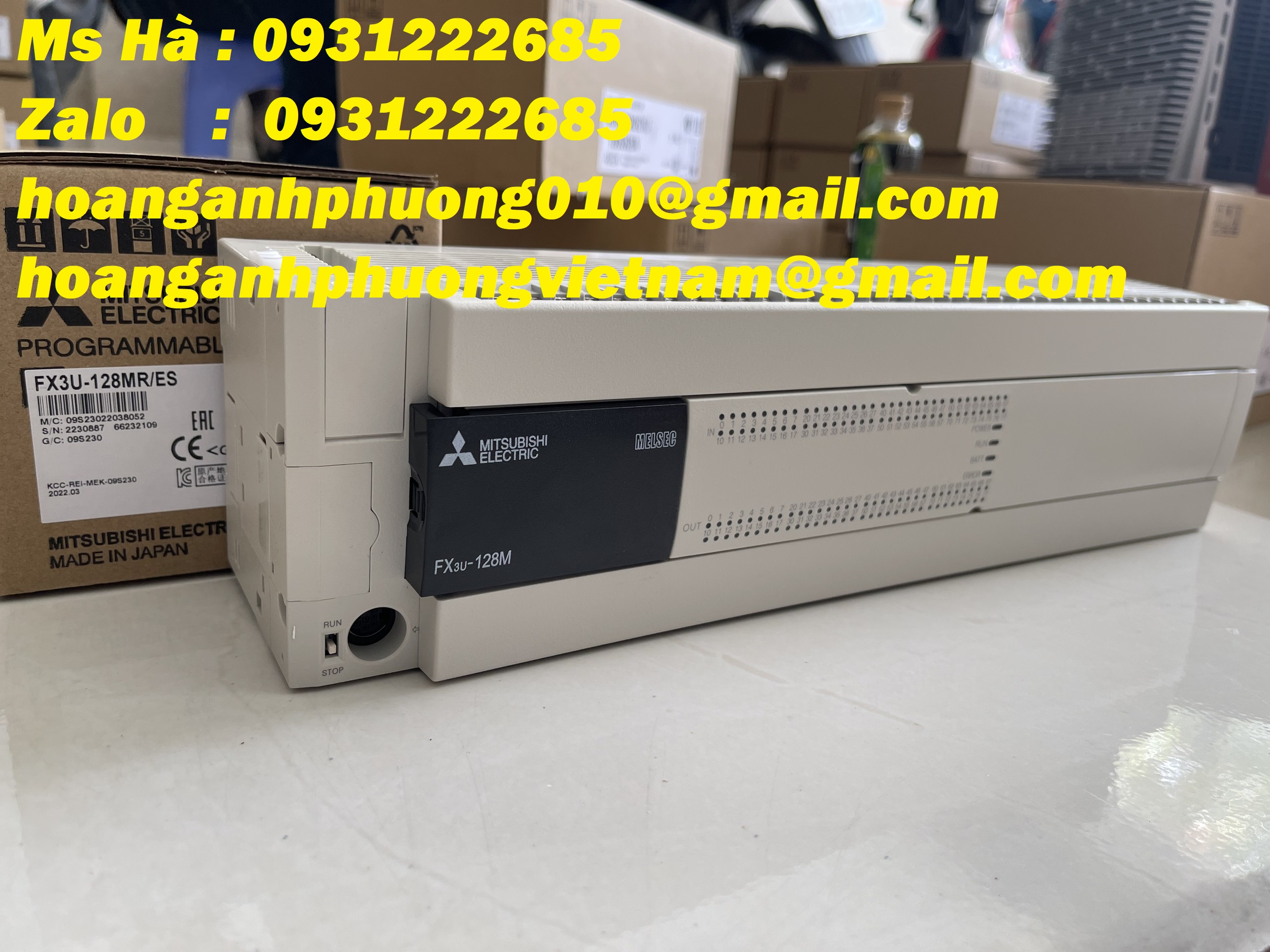 Dòng lập trình PLC mitsubishi giá tốt FX3U-128MR/ES mới 100%