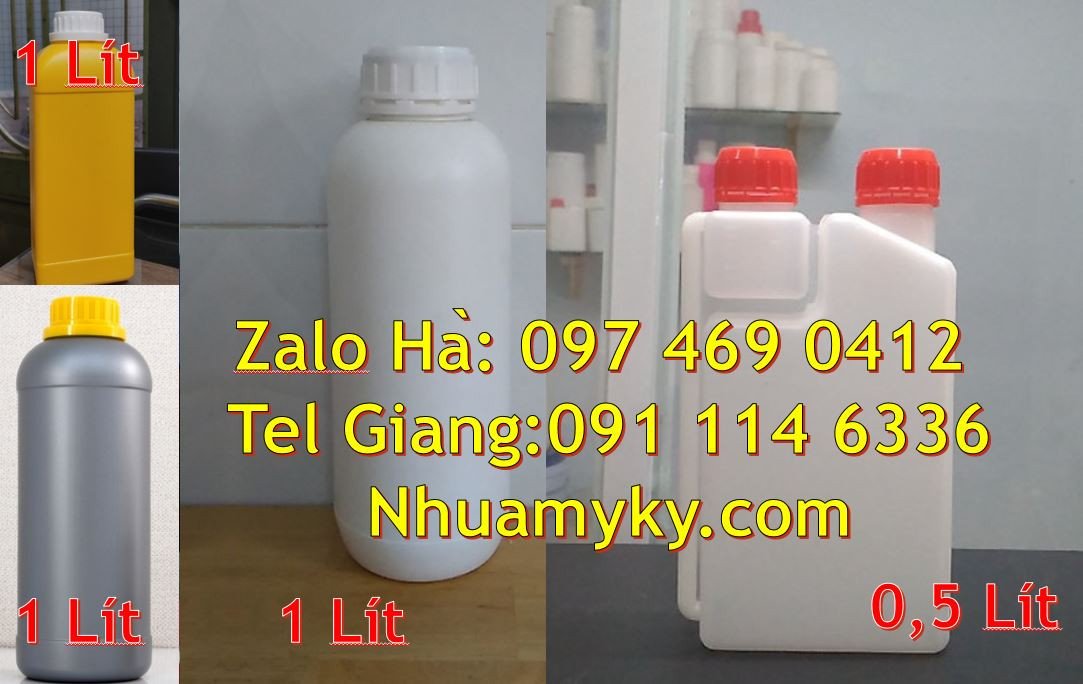 Bán chai nhựa 1l có nắp thoát khí đựng hóa chất,chai nhựa 0.5l đựng sư