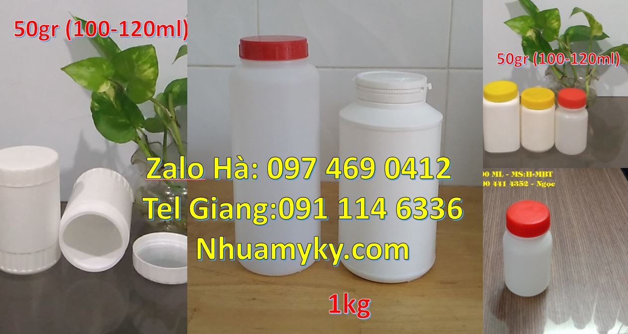 Bán hũ nhựa 1kg đựng sữa tắm dầu gội,hũ nhựa 250g đựng mỹ phẩm kem dươ