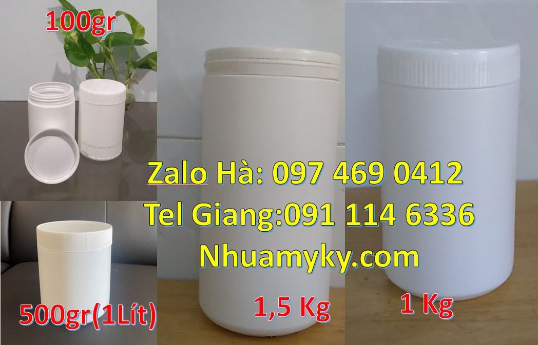 Bán hũ nhựa 1kg đựng sữa tắm dầu gội,hũ nhựa 250g đựng mỹ phẩm kem dươ