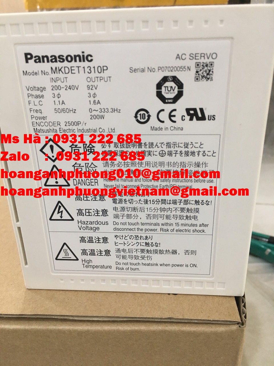 Driver nhập khẩu giá tốt dòng Panasonic MKDET1310P mới 100%