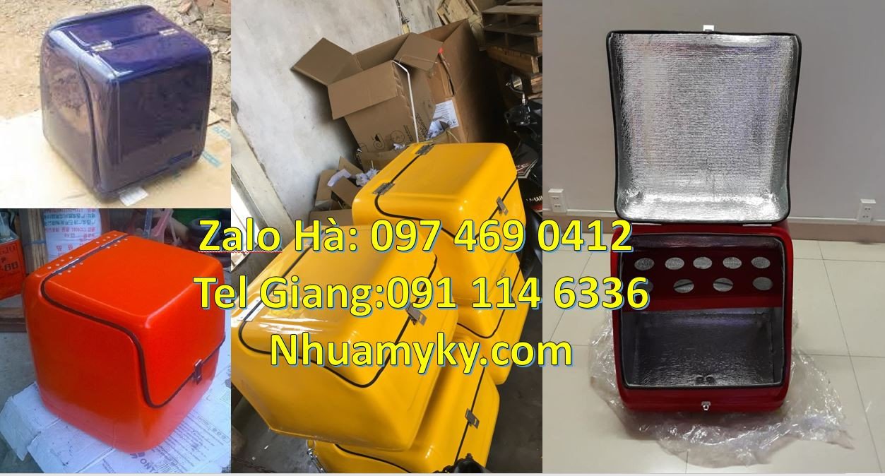 Bán thùng giao hàng đằng sau xe máy,thùng giao hàng tiết kiệm gia rẻ