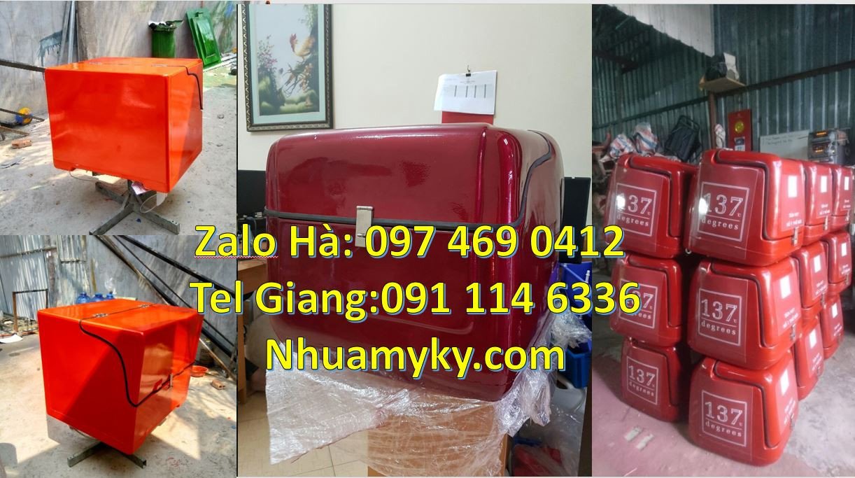 Bán thùng giao hàng đằng sau xe máy,thùng giao hàng tiết kiệm gia rẻ