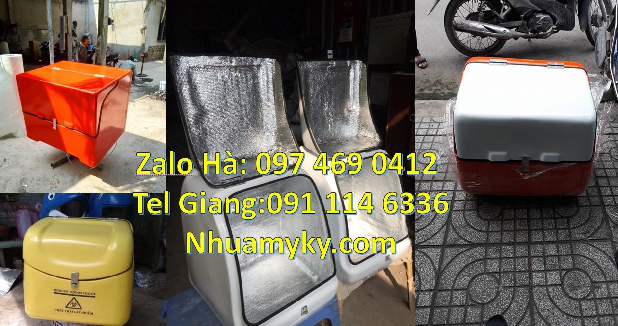 Bán thùng giao hàng đằng sau xe máy,thùng giao hàng tiết kiệm gia rẻ