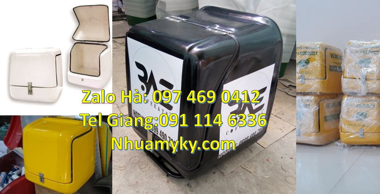 Bán thùng giao hàng đằng sau xe máy,thùng giao hàng tiết kiệm gia rẻ