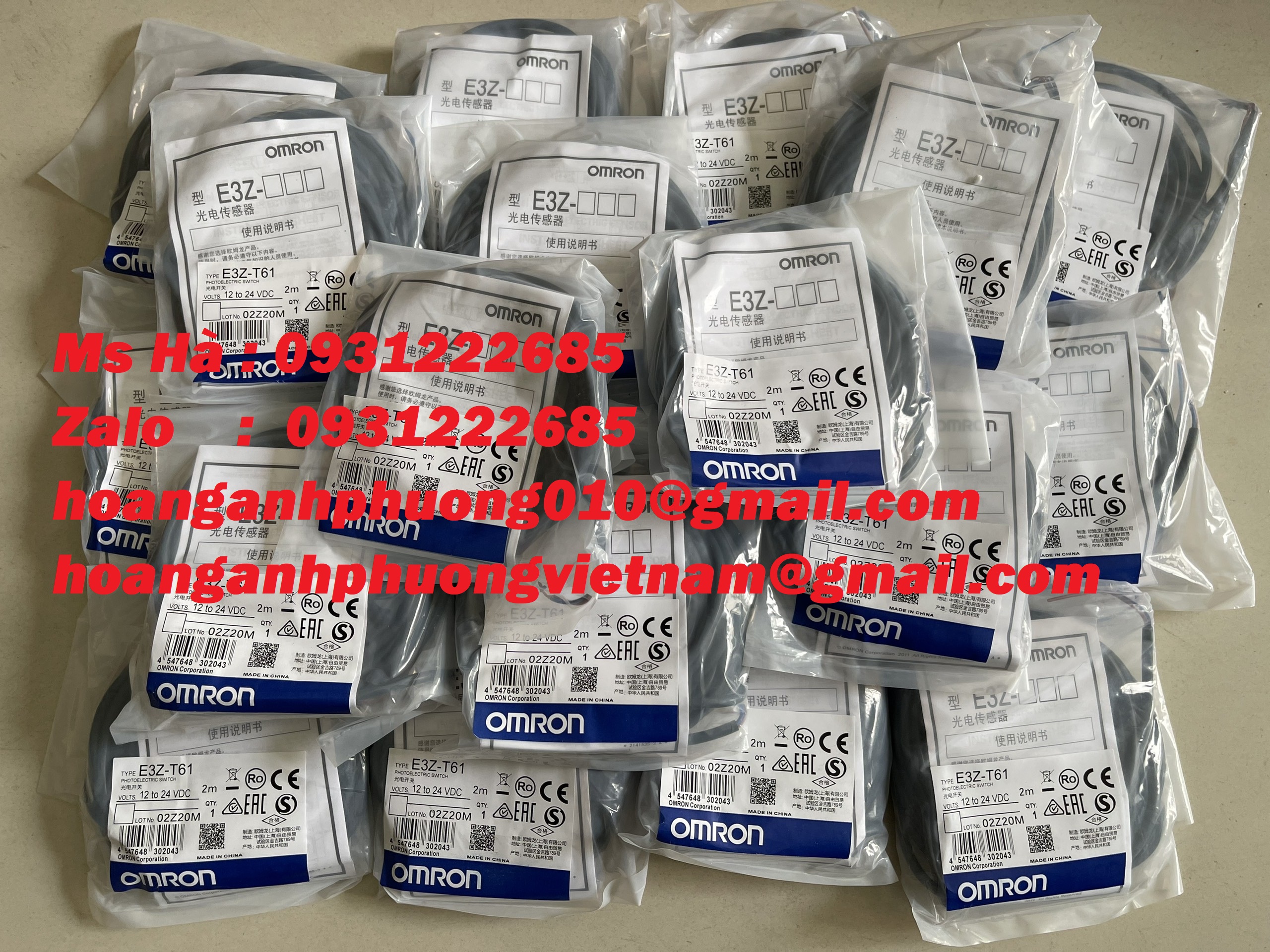 Thu phát độc lập E3Z-T61 2M dòng Omron - mới 100%