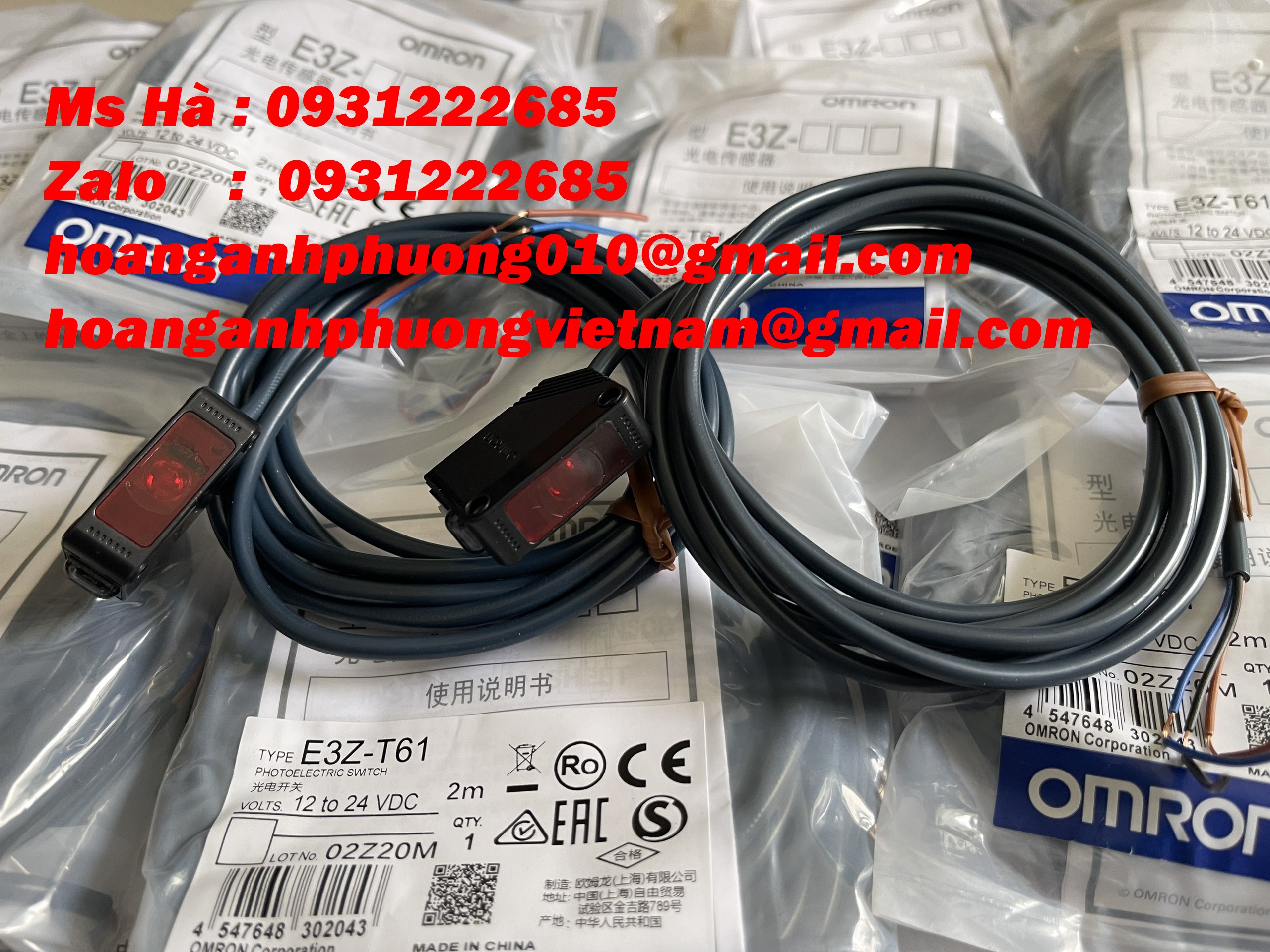 Thu phát độc lập E3Z-T61 2M dòng Omron - mới 100%