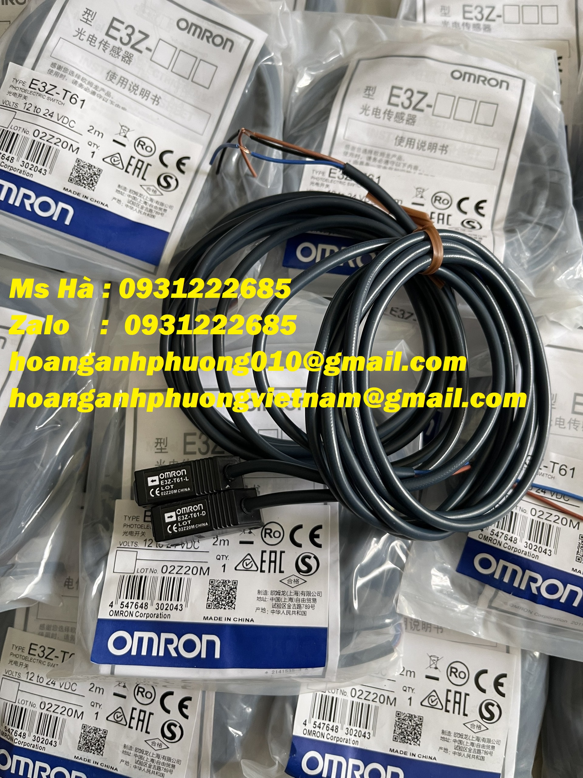 Thu phát độc lập E3Z-T61 2M dòng Omron - mới 100%