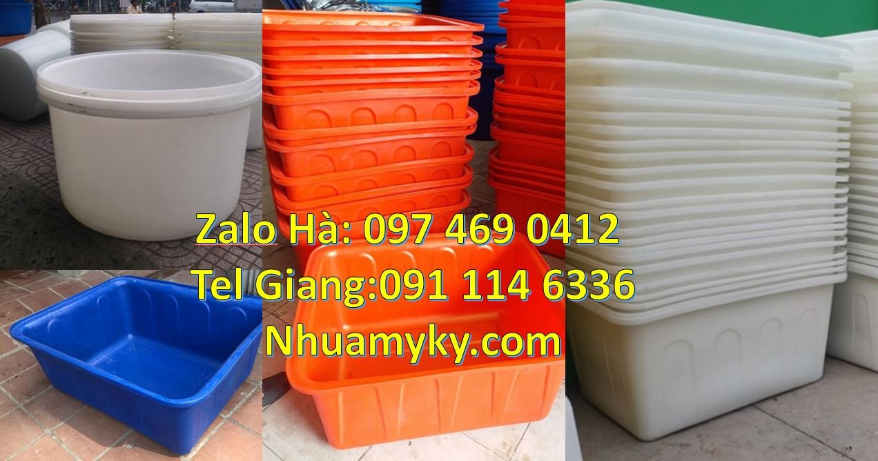 Bán thùng nhựa tròn 1200l màu xanh,thùng nhựa chữ nhật 2000l giá rẻ hc