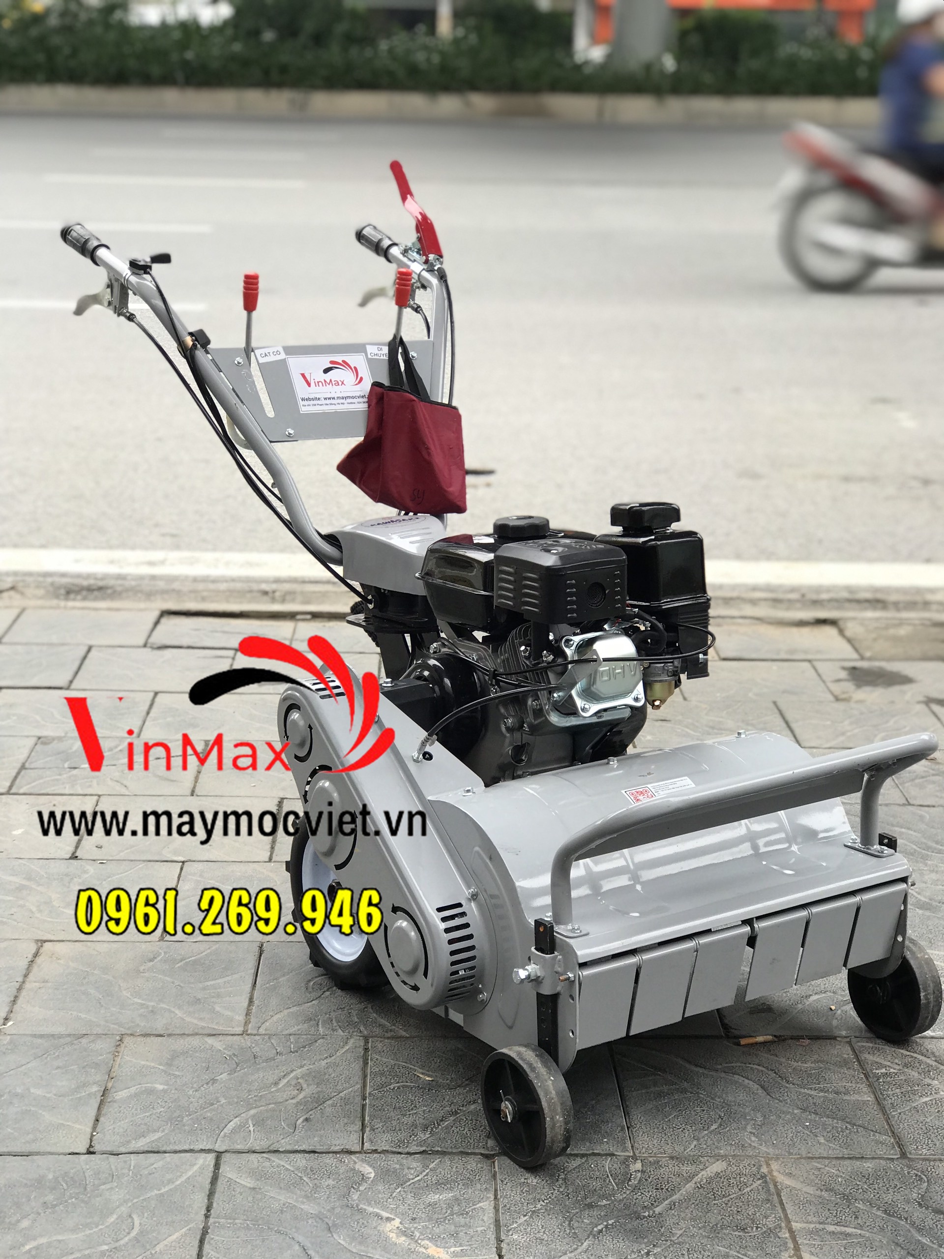 Máy cắt cỏ trục băm Kawasaki TB50 đường cắt 50cm động cơ 7HP