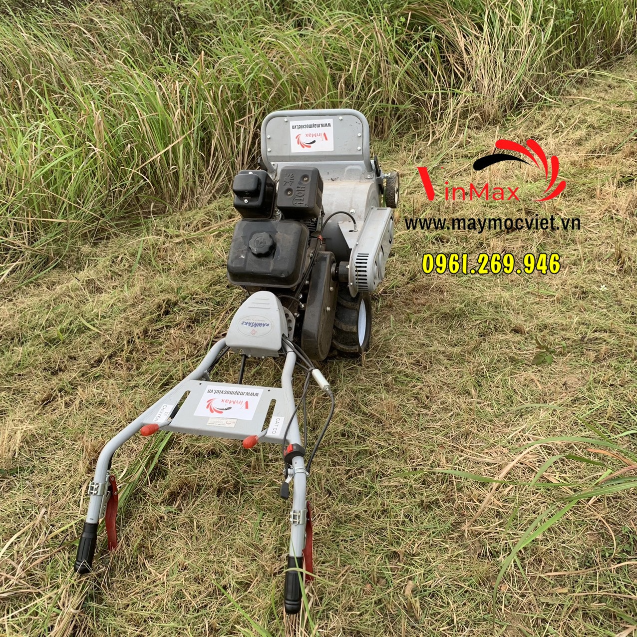 Máy cắt cỏ trục băm Kawasaki TB50 đường cắt 50cm động cơ 7HP