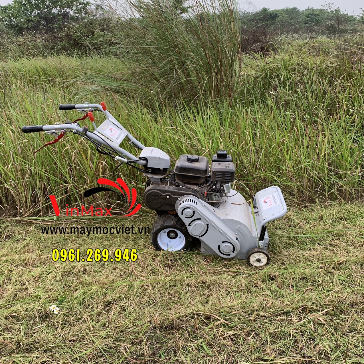 Máy cắt cỏ trục băm Kawasaki TB50 đường cắt 50cm động cơ 7HP