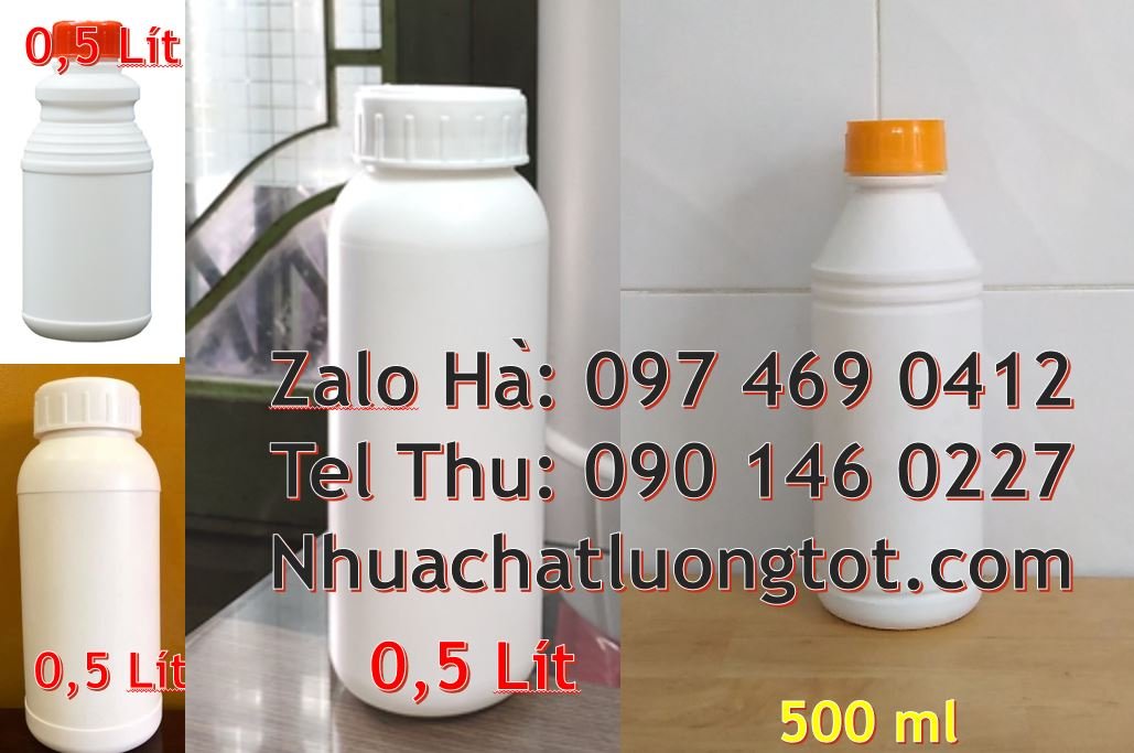 Bán chai nhựa 0.5l có nắp thoát khí giá rẻ,chai nhựa 1l đựng hóa chất