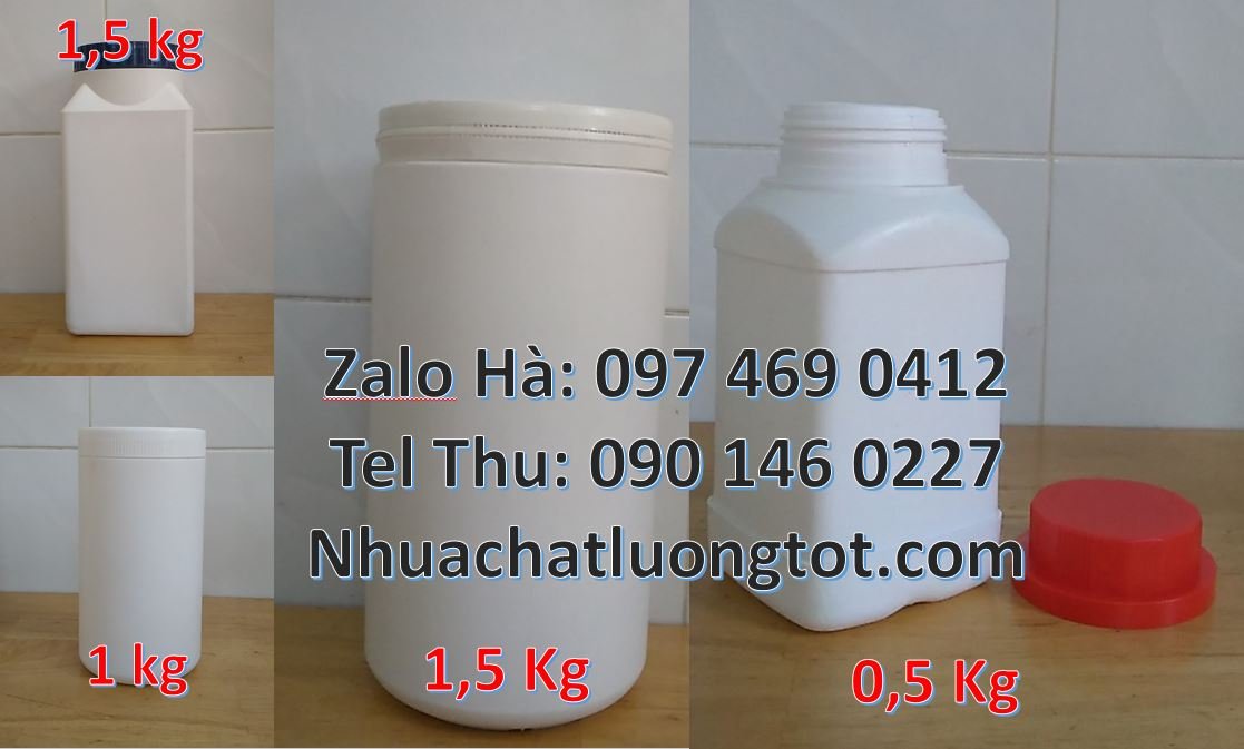 Bán hũ nhựa 1l đựng hóa chất,hũ nhựa 100g đựng mỹ phẩm làm đẹp da mới