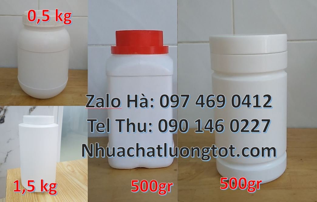 Bán hũ nhựa 1l đựng hóa chất,hũ nhựa 100g đựng mỹ phẩm làm đẹp da mới