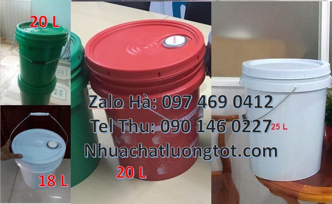 Bán thùng đựng sơn 25l có nắp chiết rót quai sắt,vỏ thùng sơn 18l rẻ