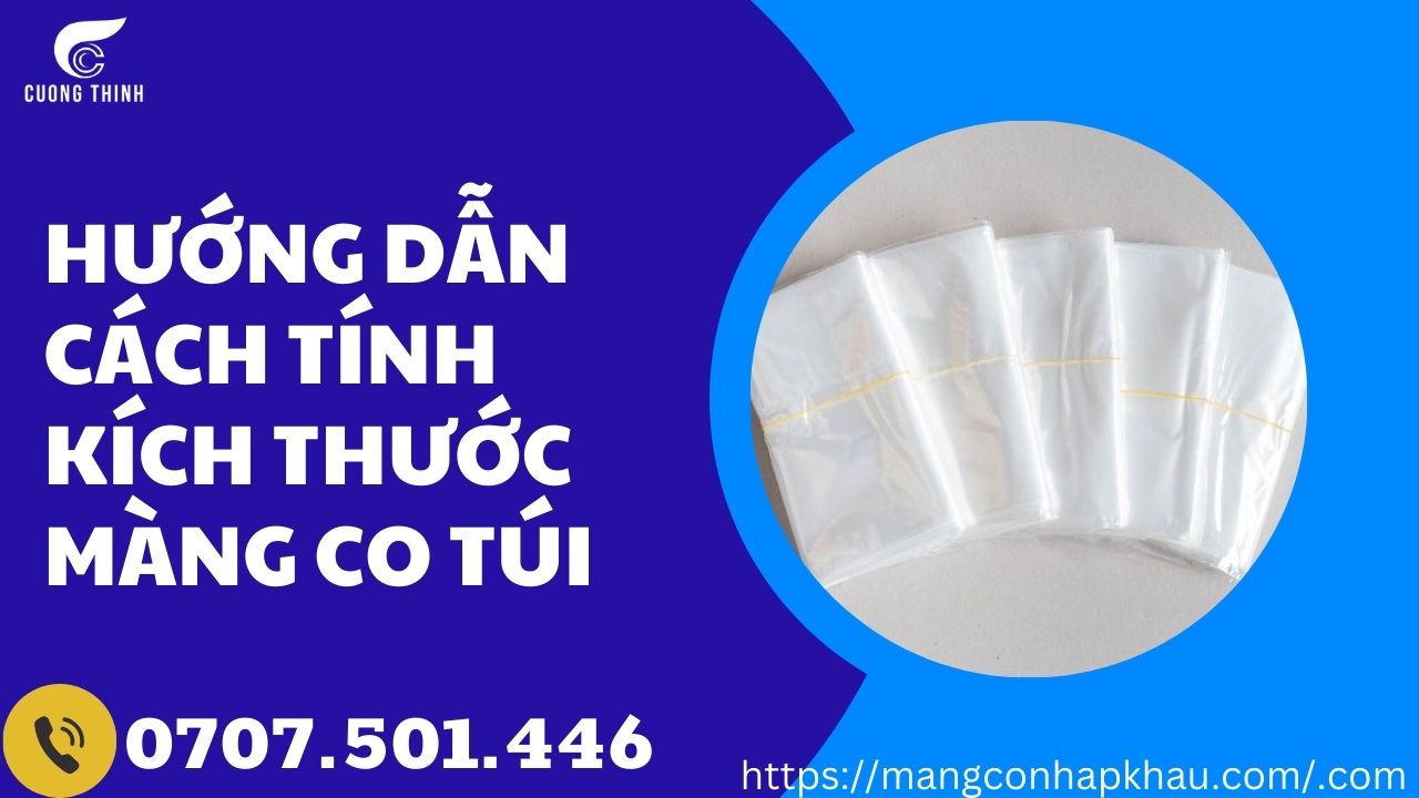bán màng co túi pof cắt kích thước vừa với sản phẩm