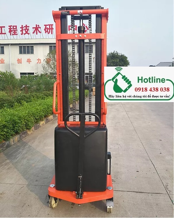 Xe nâng bán tự động 1-2 tấn, nâng cao từ 1.6-3m giá rẻ
