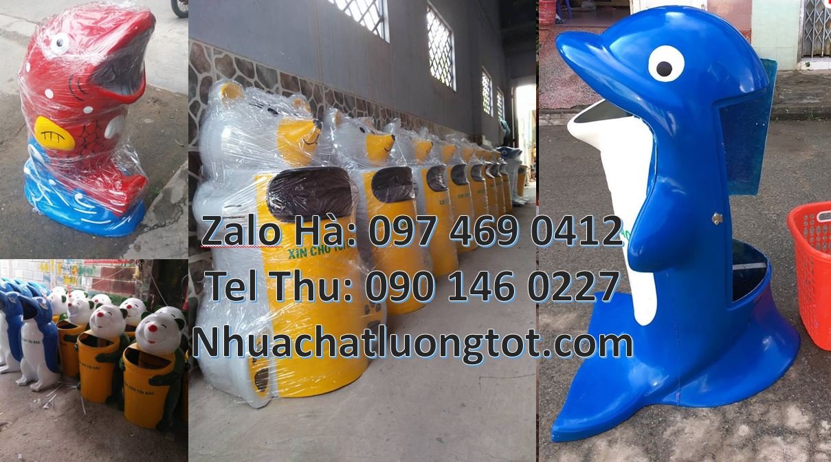 Bán thùng đựng rác hình con thú chất lượng cao,thùng rác hình con gấu