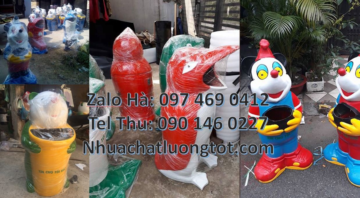 Bán thùng đựng rác hình con thú chất lượng cao,thùng rác hình con gấu