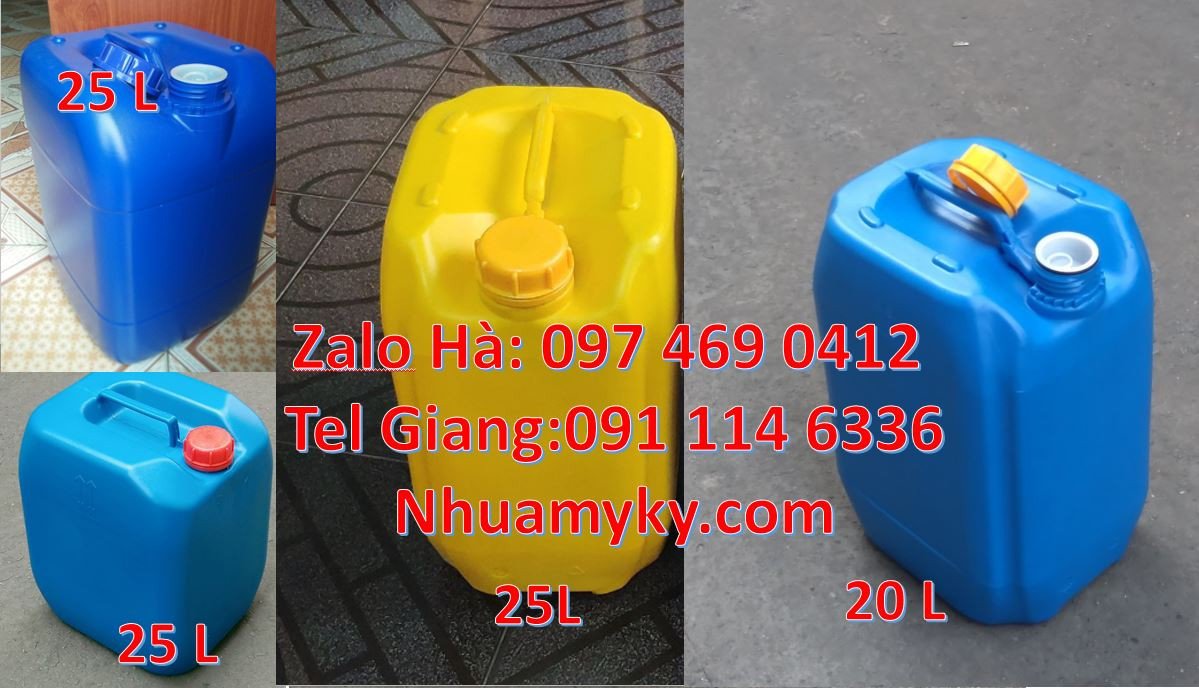 Bán can nhựa 25l có nắp thoát khí đựng chất lỏng,can nhựa 30l đựng xăn