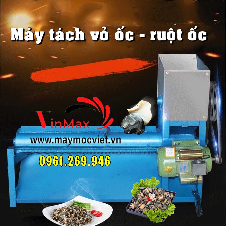 Máy tách vỏ ruột ốc Vinmax VMTV1000 năng suất cao 1 tấn/ giờ
