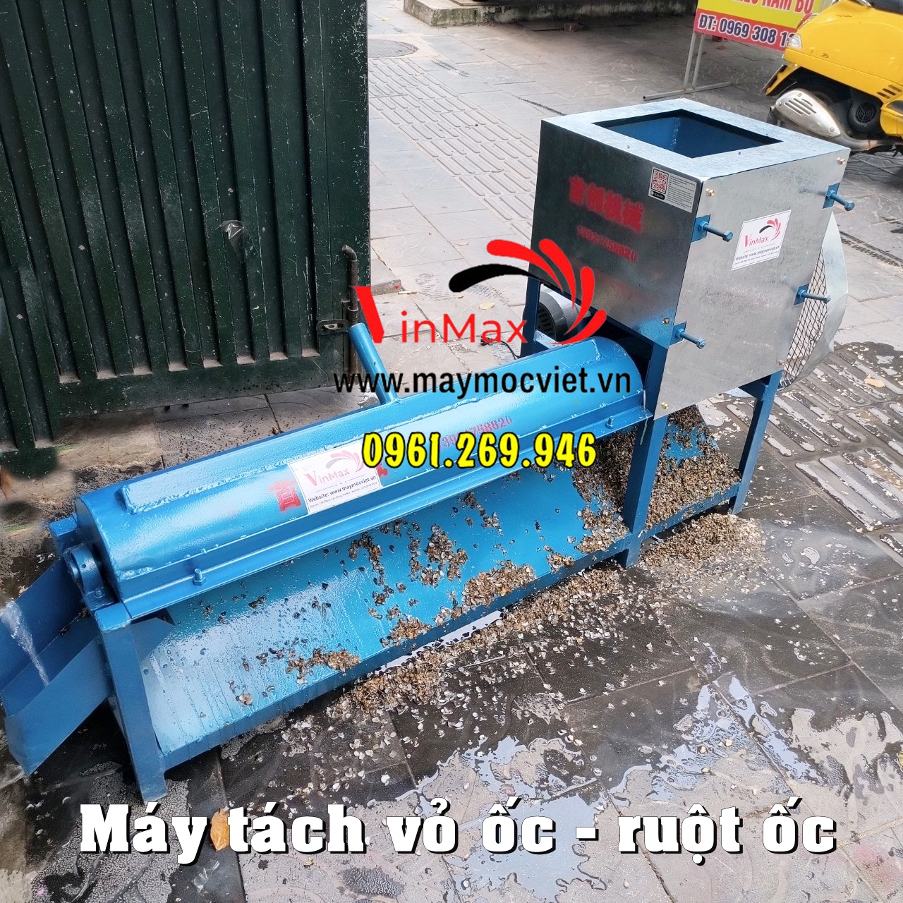 Máy tách vỏ ruột ốc Vinmax VMTV1000 năng suất cao 1 tấn/ giờ