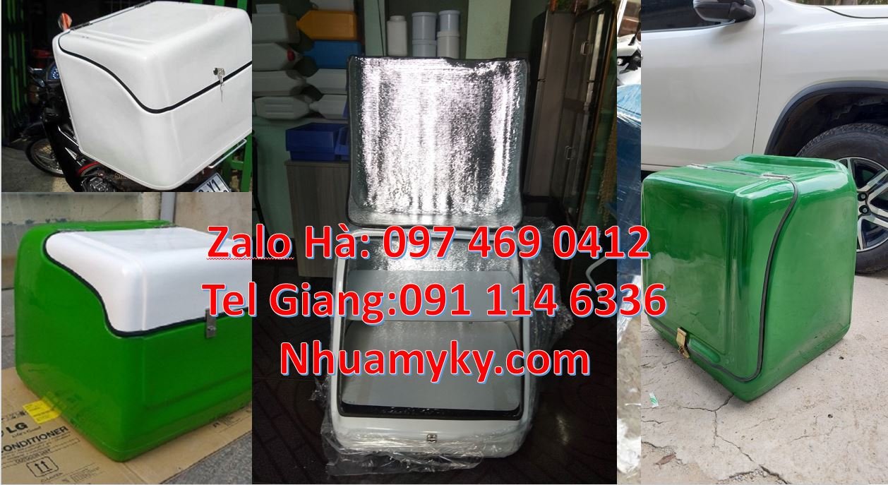 Bán thùng giao hàng sau xe máy chất lượng cao,thùng giao đồ ăn nhanh