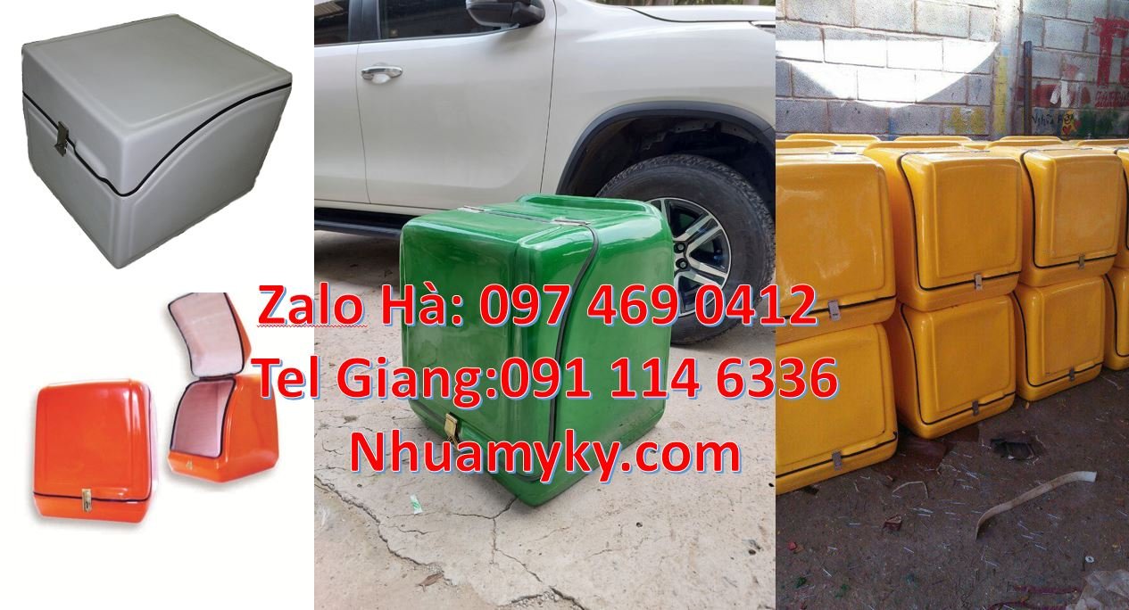 Bán thùng giao hàng sau xe máy chất lượng cao,thùng giao đồ ăn nhanh