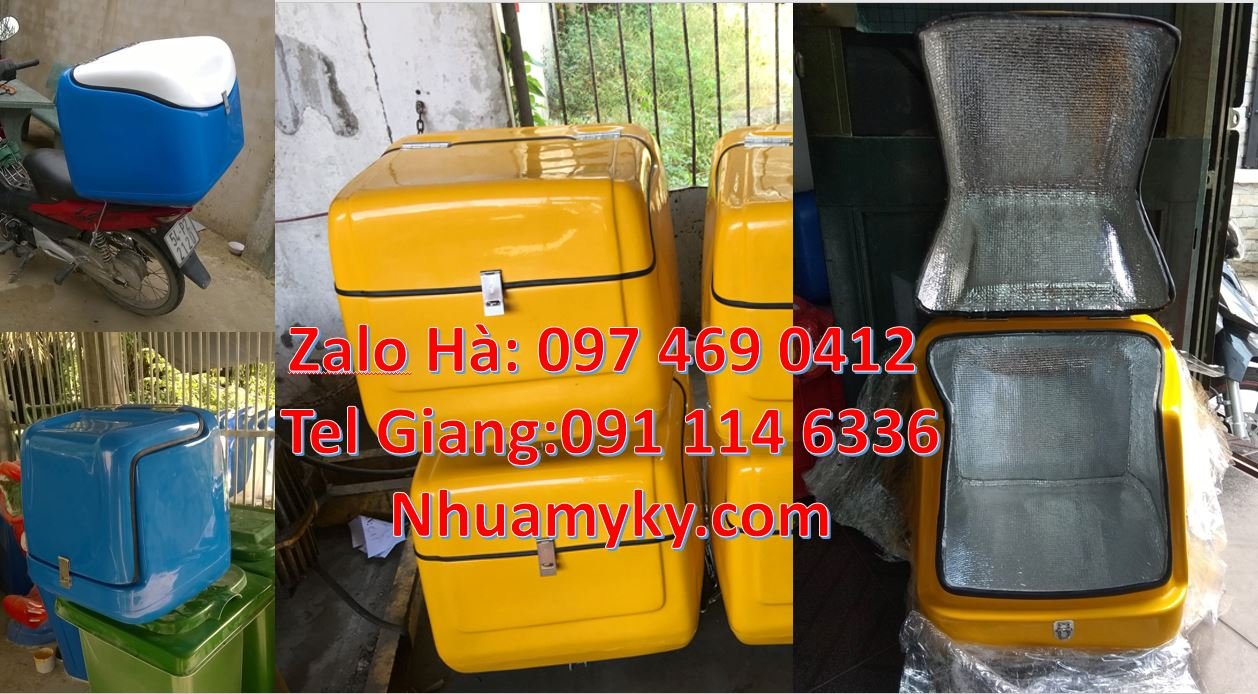 Bán thùng giao hàng sau xe máy chất lượng cao,thùng giao đồ ăn nhanh