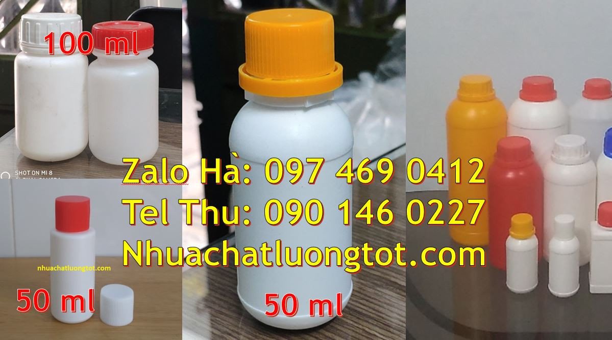 Bán chai nhựa 50ml có nắp thoát khí,chai nhựa 30ml đựng thuốc bảo vệ t