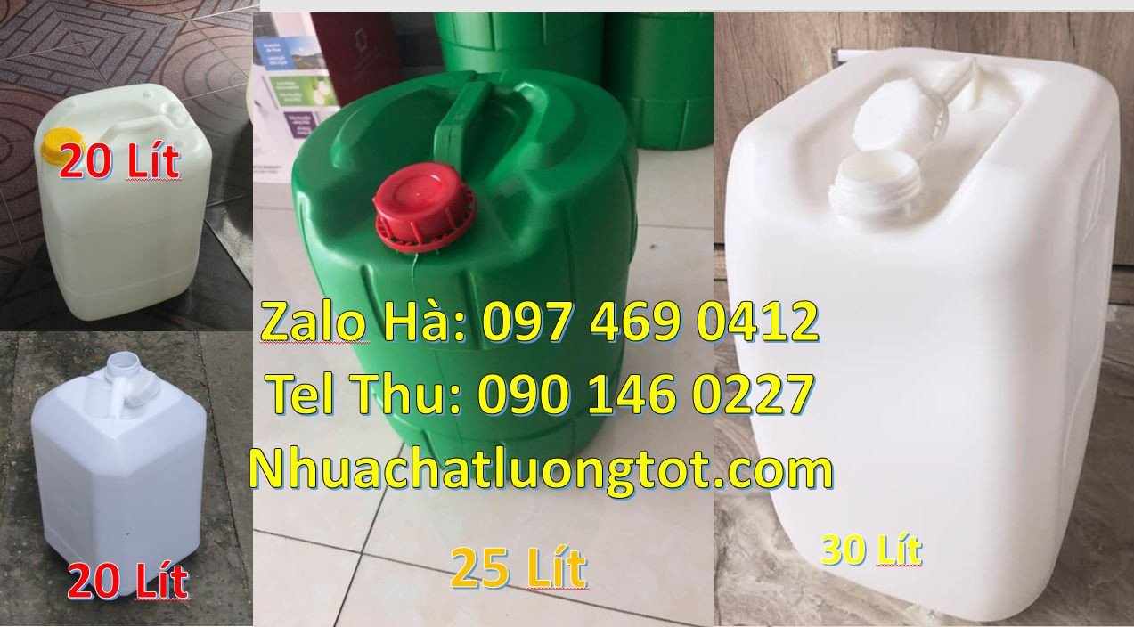 Bán can nhựa 30l có nắp thoát khí giá rẻ,can nhựa 20l đựng hóa chất rẻ