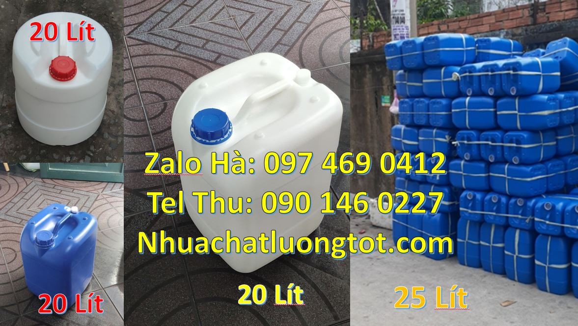Bán can nhựa 30l có nắp thoát khí giá rẻ,can nhựa 20l đựng hóa chất rẻ