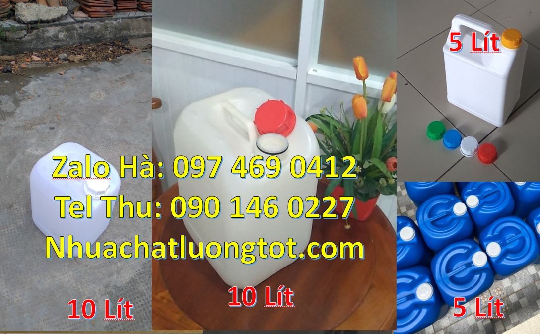 Bán can nhựa 5l có nắp thoát khí, can nhựa 10l đựng thực phẩm giá rẻ