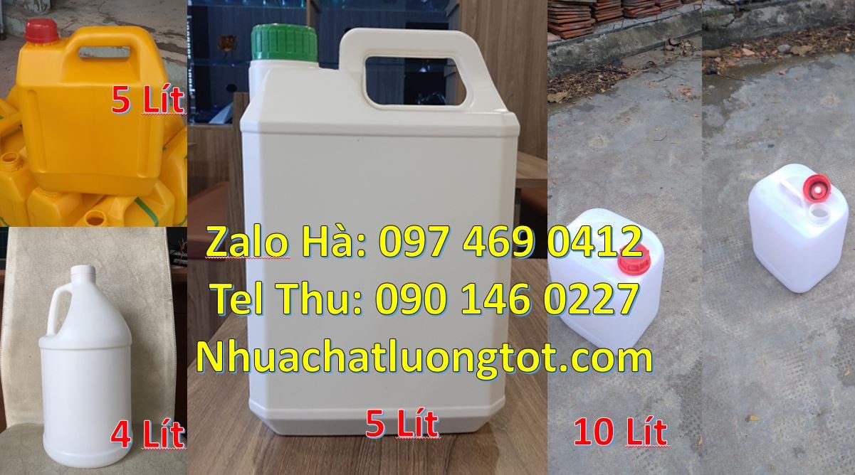 Bán can nhựa 5l có nắp thoát khí, can nhựa 10l đựng thực phẩm giá rẻ