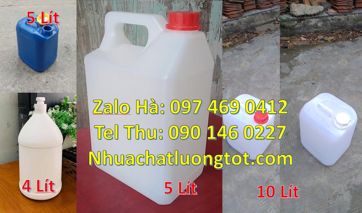 Bán can nhựa 5l có nắp thoát khí, can nhựa 10l đựng thực phẩm giá rẻ