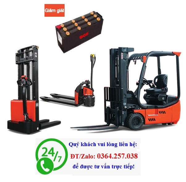 Bình điện xe nâng, ắc quy xe nâng điện nhập khẩu giá rẻ