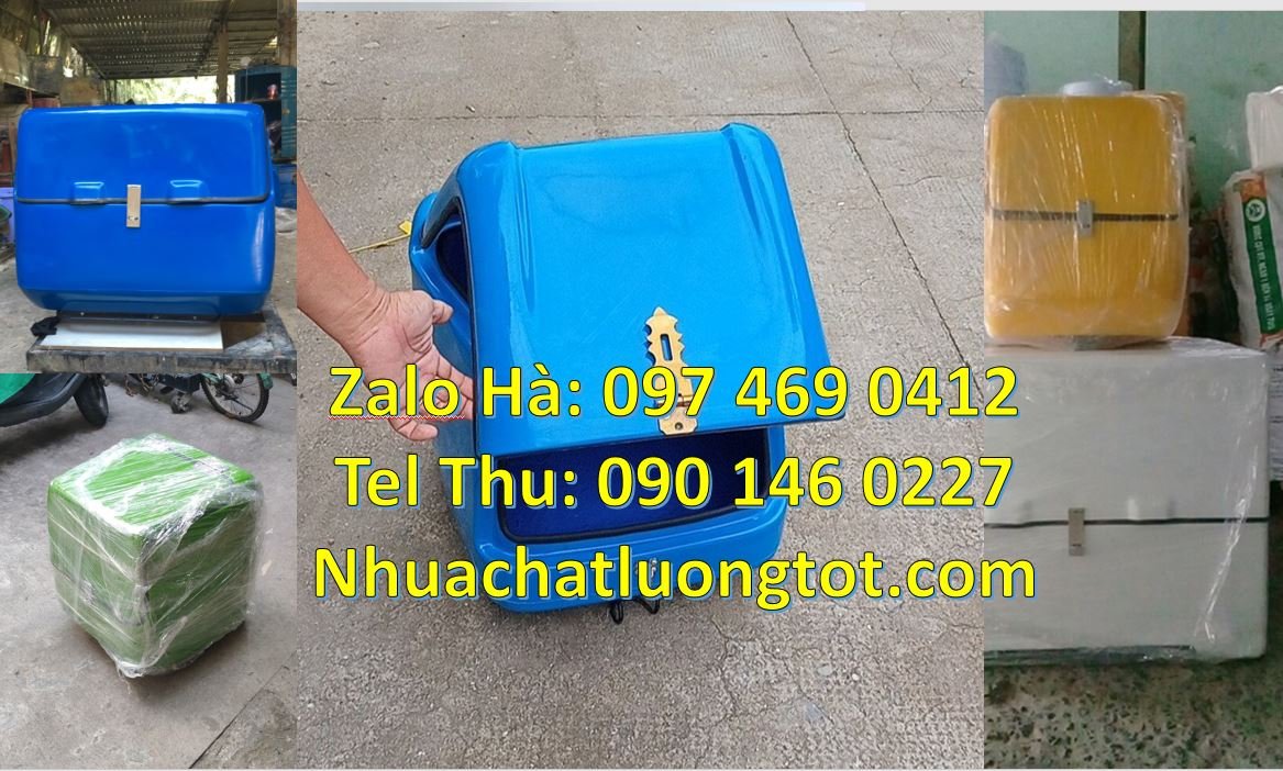 Bán thùng giao hàng tiết kiệm, thùng giao hàng đằng sau xe máy giá rẻ