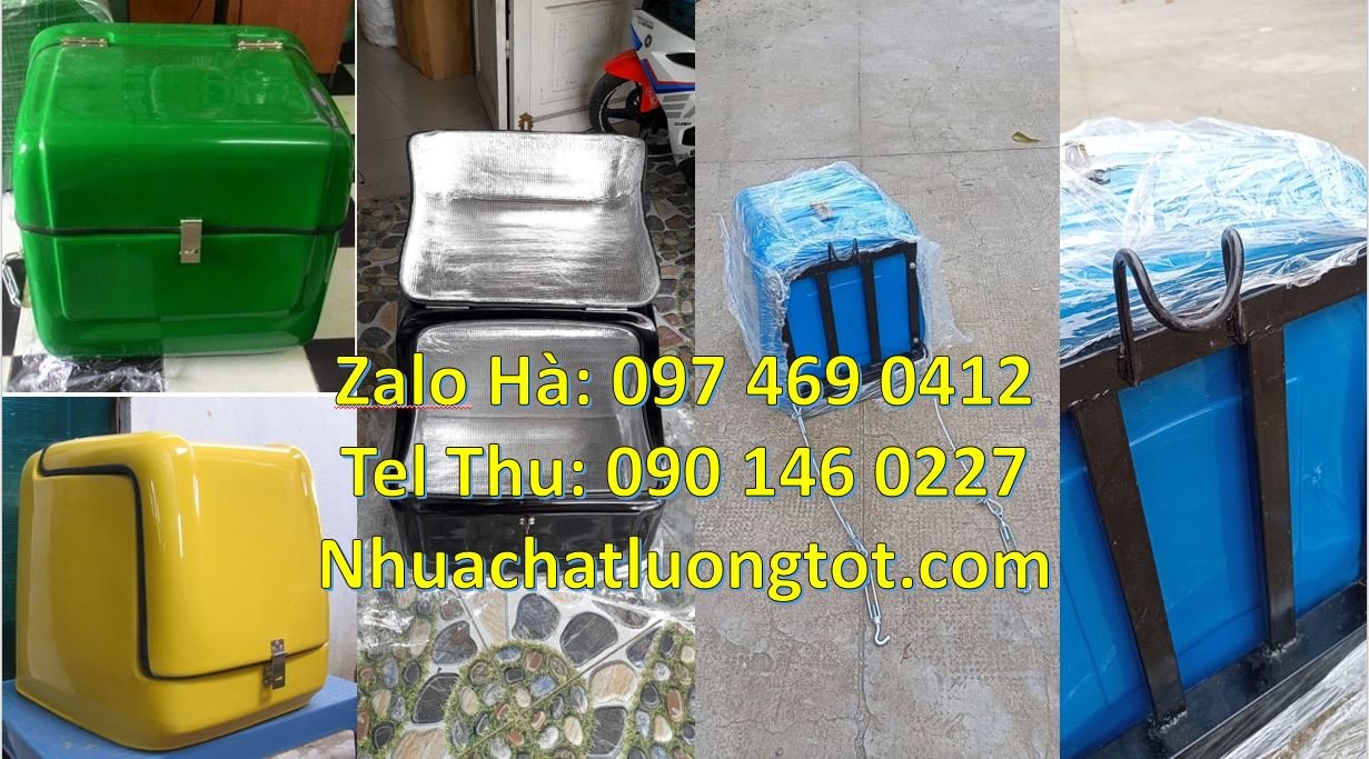 Bán thùng giao hàng tiết kiệm, thùng giao hàng đằng sau xe máy giá rẻ