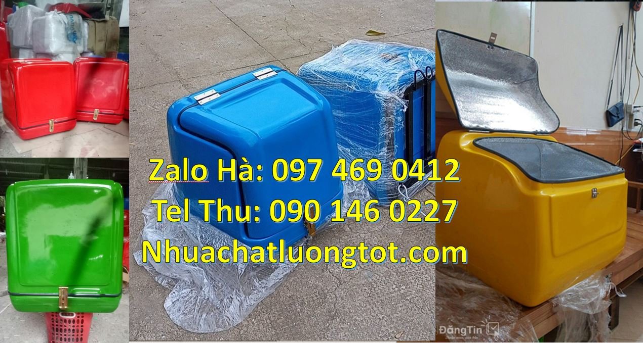 Bán thùng giao hàng tiết kiệm, thùng giao hàng đằng sau xe máy giá rẻ