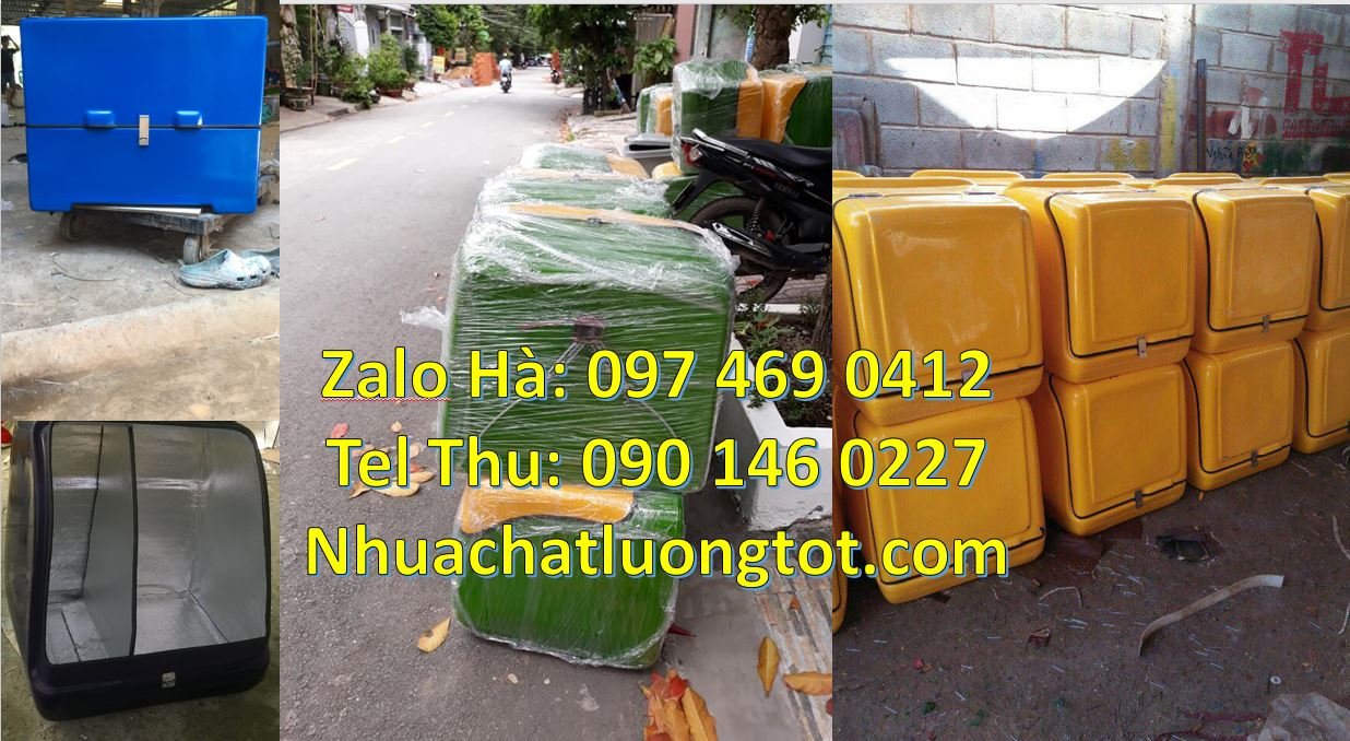 Bán thùng giao hàng tiết kiệm, thùng giao hàng đằng sau xe máy giá rẻ