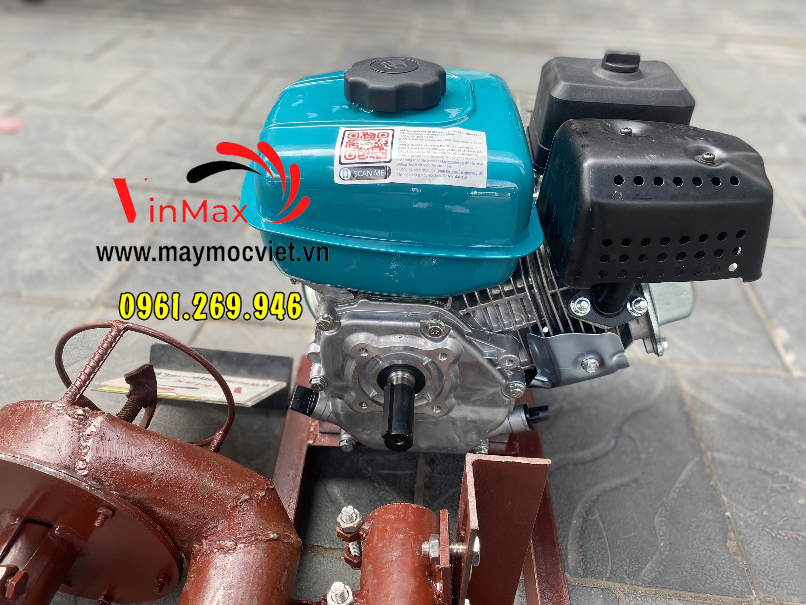 Máy hút chất thải bioga, bùn ao cáp mềm 3m động cơ xăng 6,5HP