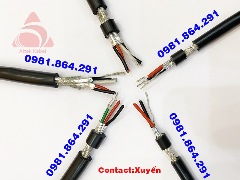 Cáp tín hiệu chống nhiễu RS485 2Pair 18AWG đồng mềm Altek Kabel
