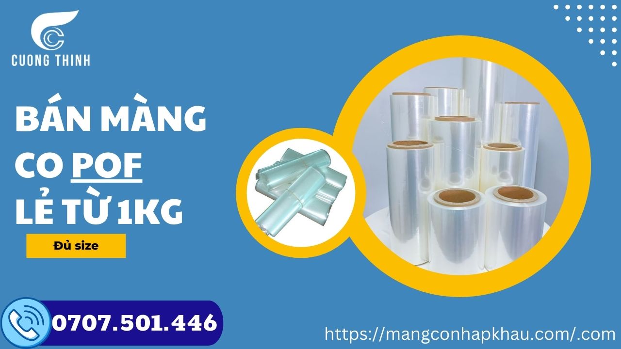 bán lẻ màng co túi pof nhiều kích thước bọc truyện