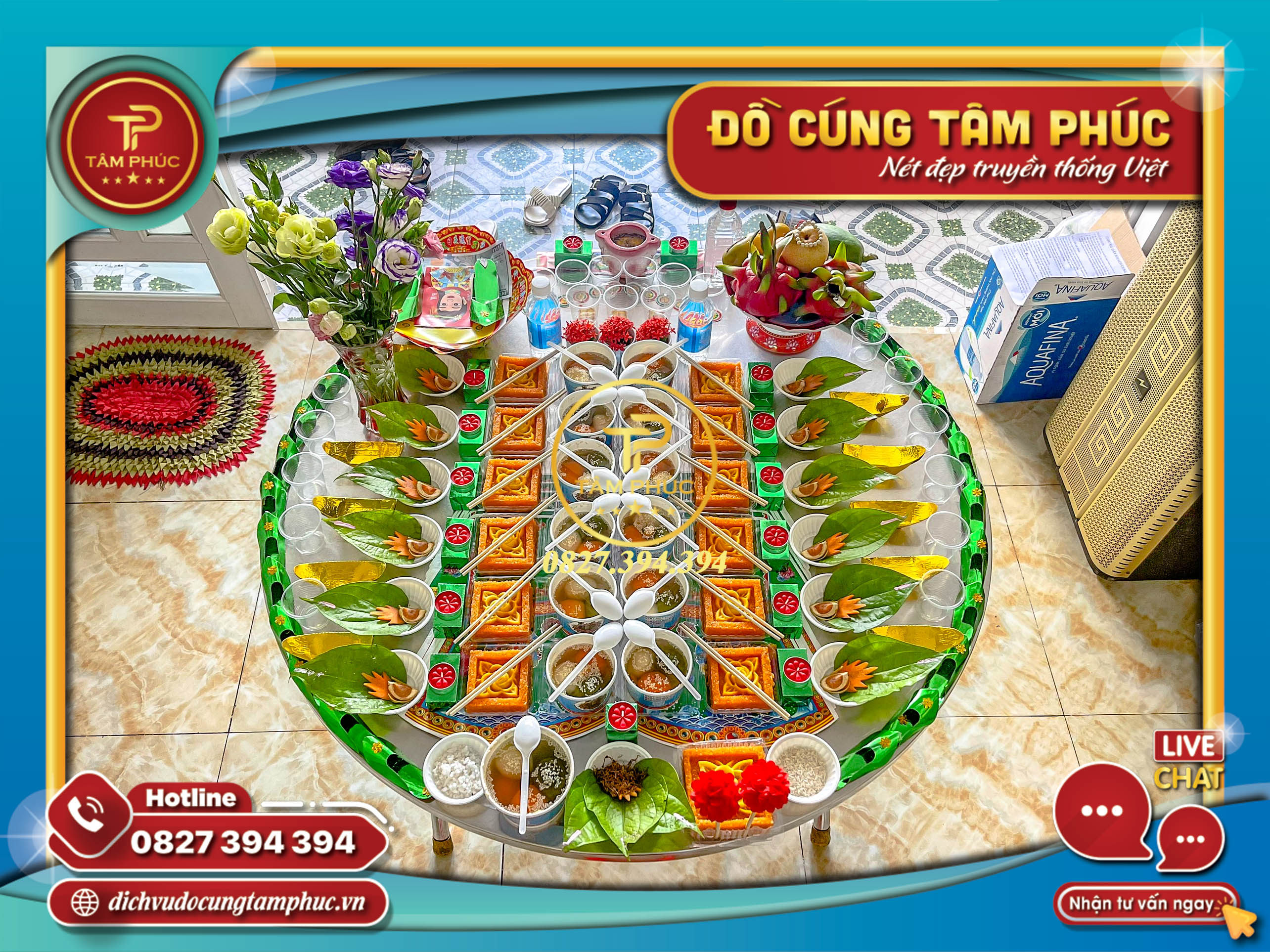 Mâm cúng Căn - Thôi Nôi - Đầy Tháng CHAY cho các bé