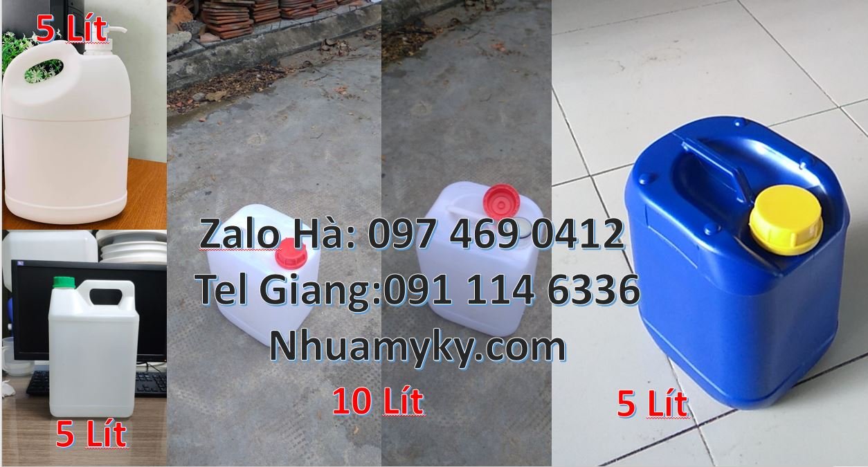 Bán can nhựa 5l có nắp thoát khí,can nhựa 10l đựng xăng dầu hóa chất